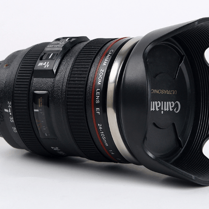 DSLR 24 - 105mm Camera Lens Cup Stainless Steel Coffee Tea Mug 400ML Drink - Go2buy Australia