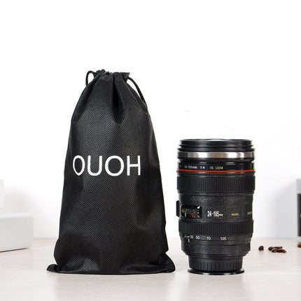 DSLR 24 - 105mm Camera Lens Suction Mighty Cup Stainless Steel Coffee Mug 400ML - Go2buy Australia
