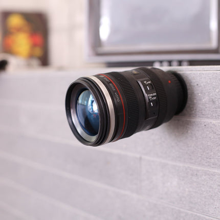 DSLR 24 - 105mm Camera Lens Suction Mighty Cup Stainless Steel Coffee Mug 400ML - Go2buy Australia