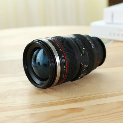 DSLR 24 - 105mm Camera Lens Suction Mighty Cup Stainless Steel Coffee Mug 400ML - Go2buy Australia