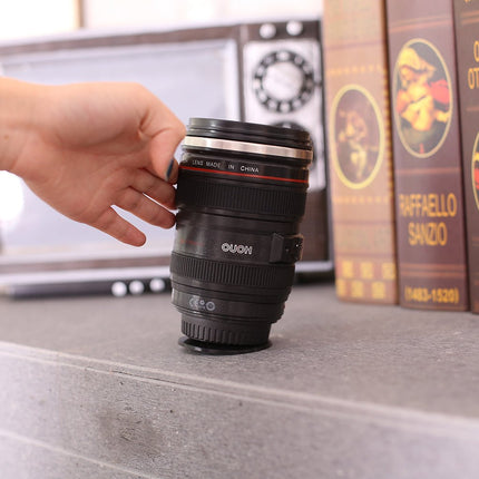 DSLR 24 - 105mm Camera Lens Suction Mighty Cup Stainless Steel Coffee Mug 400ML - Go2buy Australia