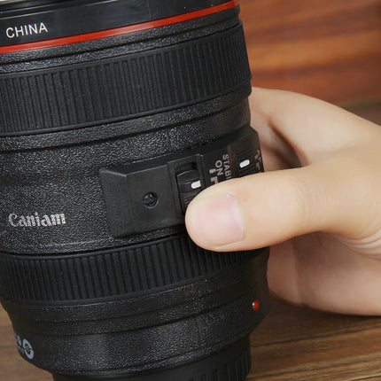 DSLR Camera Lens Self Mixing Automatic Stirring Cup Stainless Steel Coffee Mug - Go2buy Australia