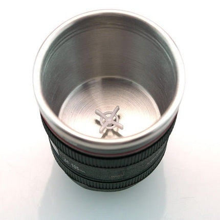 DSLR Camera Lens Self Mixing Automatic Stirring Cup Stainless Steel Coffee Mug - Go2buy Australia