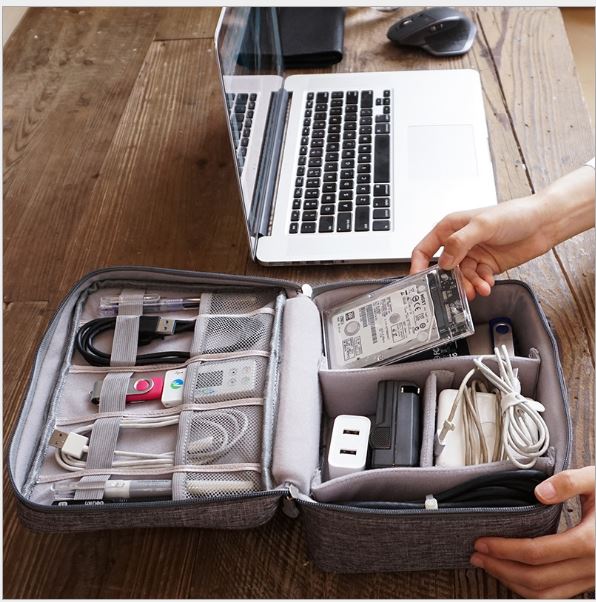 Electronics Accessories Digital Storage Organizer Travel Bag - Go2buy Australia