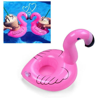 Inflatable Flamingos Drink Cup Holder Float For Party