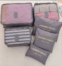 6PCS Travel Luggage Organizer Set Backpack Storage Pouches Suitcase Packing Bags(11 Colors Available)