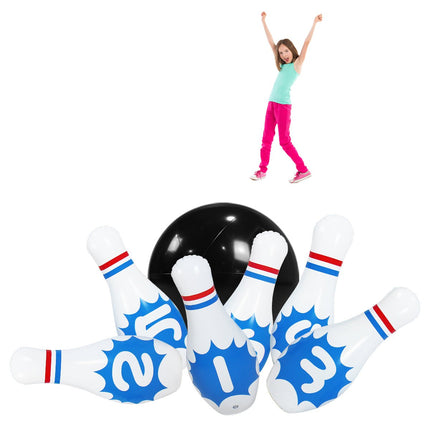 Giant 61cm Inflatable Bowling Set for Kids Indoor or Outdoor ACTIVE FUN Family Game - Go2buy Australia