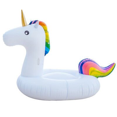 Giant Inflatable Rainbow Unicorn Pool Float Raft 200*100*90cm - Go2buy Australia
