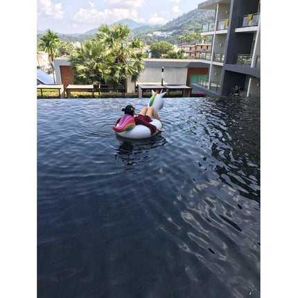 Giant Inflatable Rainbow Unicorn Pool Float Raft 200*100*90cm - Go2buy Australia
