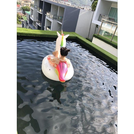 Giant Inflatable Rainbow Unicorn Pool Float Raft 200*100*90cm - Go2buy Australia