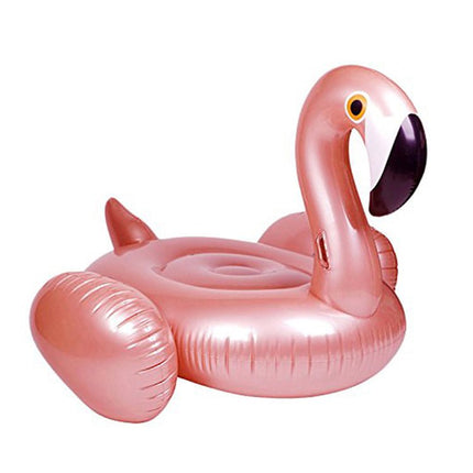 Giant Inflatable Rose Gold Flamingo Pool Float Raft 150*105cm - Go2buy Australia