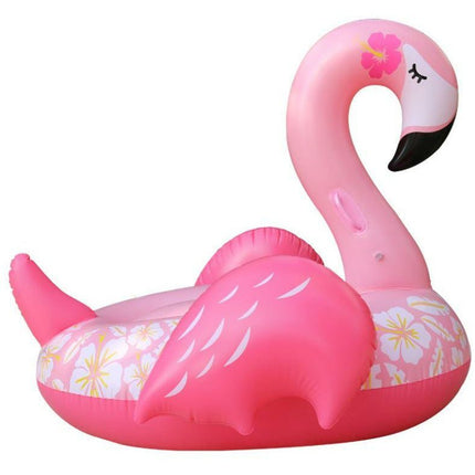 Giant Inflatable Sleeping Pink Flamingo Pool Float Raft 150*105cm - Go2buy Australia