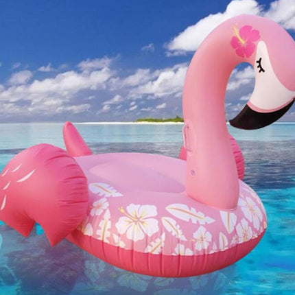 Giant Inflatable Sleeping Pink Flamingo Pool Float Raft 150*105cm - Go2buy Australia