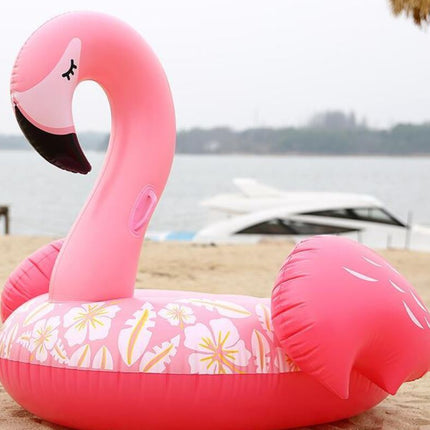 Giant Inflatable Sleeping Pink Flamingo Pool Float Raft 150*105cm - Go2buy Australia