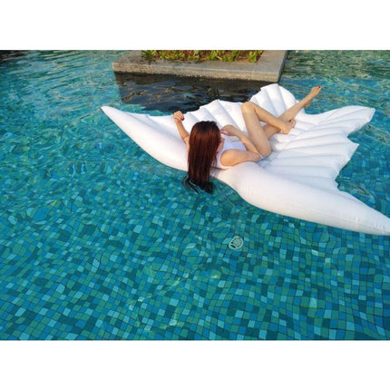 White Inflatable Pool Float Raft Giant Inflatable White Angel Wings Pool Float Raft 250*180cm – Go2buy ...