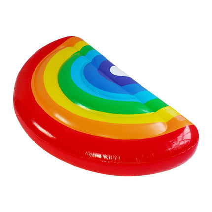 Giant Rainbow Float Luxe Lie - On Inflatable Summer Fun Pool Beach - Go2buy Australia