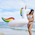 2 Sizes Inflatable Pool Float Swim Ring Unicorn