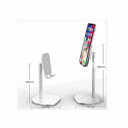 Height Adjustable Mobile Phone Holder Ipad Tablet Desk Top Stand Aluminium iPhone Mount - Go2buy Australia