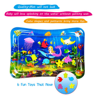 Inflatable Mermaid Premium Play mat Tummy time Water Toys for Babies and Toddlers 50*70cm