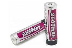 Beston High Capacity 3.7V Li-ion Rechargeable 18650 Battery for LED bike light