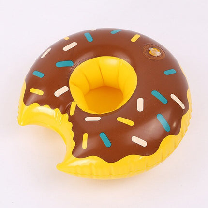 Inflatable Donut Drink Cup Holder Float For Party - Go2buy Australia
