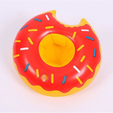 Inflatable Donut Drink Cup Holder Float For Party - Go2buy Australia