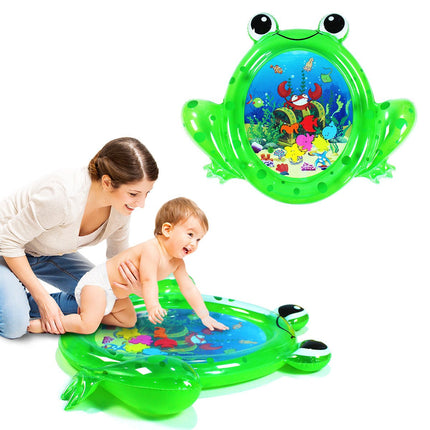 Inflatable Frog Premium Play mat Tummy time Water Toys for Babies and Toddlers 70*83cm - Go2buy Australia