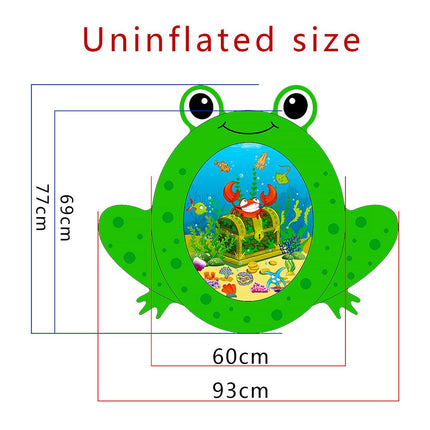 Inflatable Frog Premium Play mat Tummy time Water Toys for Babies and Toddlers 70*83cm - Go2buy Australia