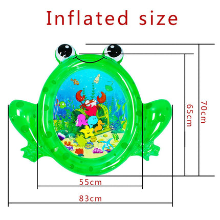 Inflatable Frog Premium Play mat Tummy time Water Toys for Babies and Toddlers 70*83cm - Go2buy Australia