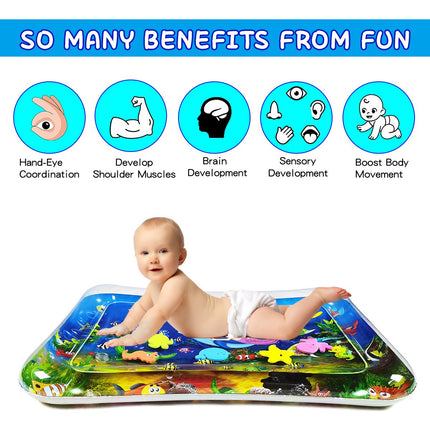 Inflatable Mermaid Premium Play mat Tummy time Water Toys for Babies and Toddlers 50*70cm - Go2buy Australia