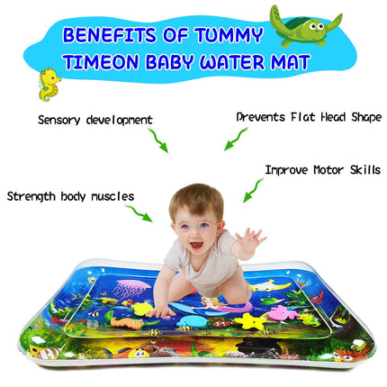 Inflatable Mermaid Premium Play mat Tummy time Water Toys for Babies and Toddlers 50*70cm - Go2buy Australia