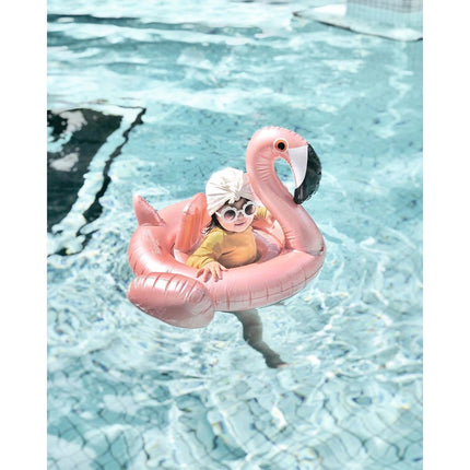Inflatable Pool Float For Baby Rose Gold Flamingo - Go2buy Australia