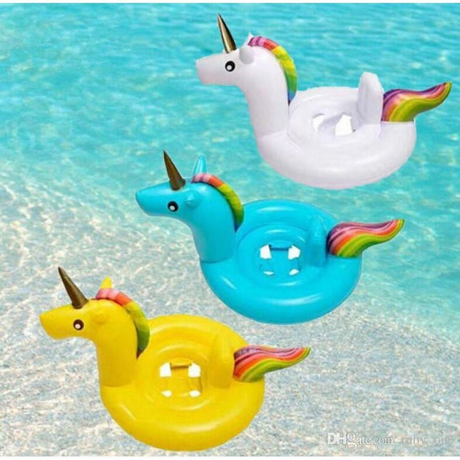 Inflatable Pool Float For Baby Yellow Unicorn - Go2buy Australia