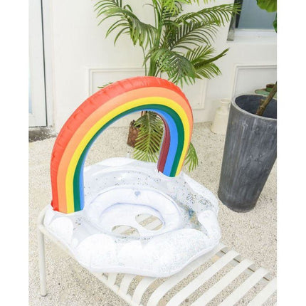 Inflatable Pool Float Swim Ring For Baby Rainbow - Go2buy Australia