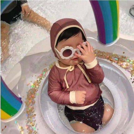 Inflatable Pool Float Swim Ring For Baby Rainbow - Go2buy Australia
