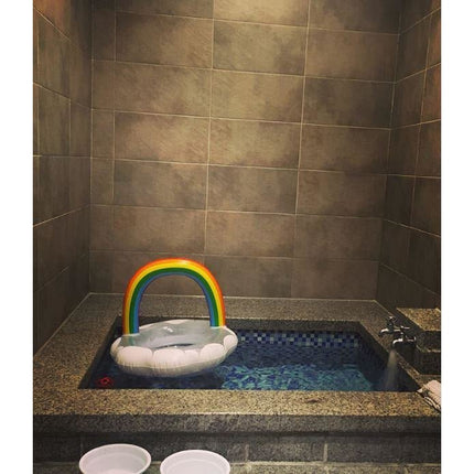 Inflatable Pool Float Swim Ring For Baby Rainbow - Go2buy Australia