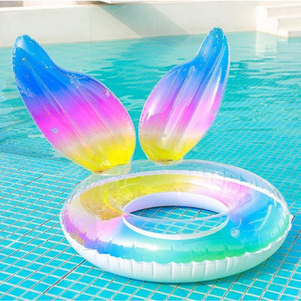 Inflatable Pool Float Swim Ring Mermaid Tail - Go2buy Australia