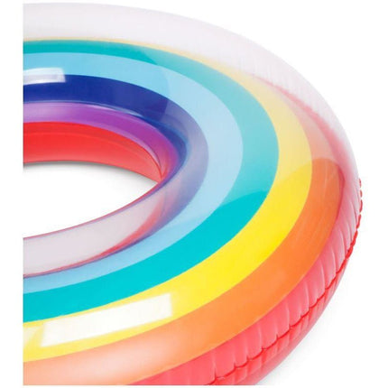 Inflatable Pool Float Swim Ring Rainbow 120cm - Go2buy Australia