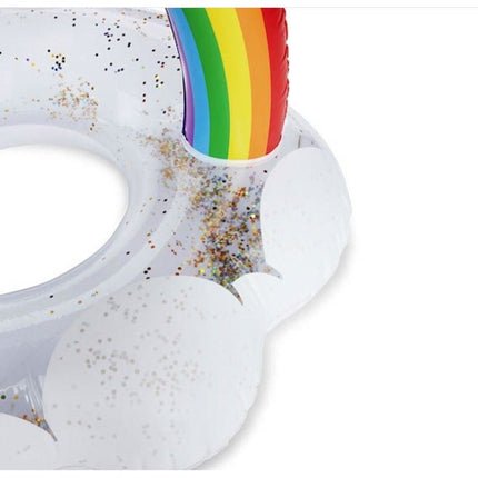 Inflatable Pool Float Swim Ring Rainbow And Cloud - Go2buy Australia