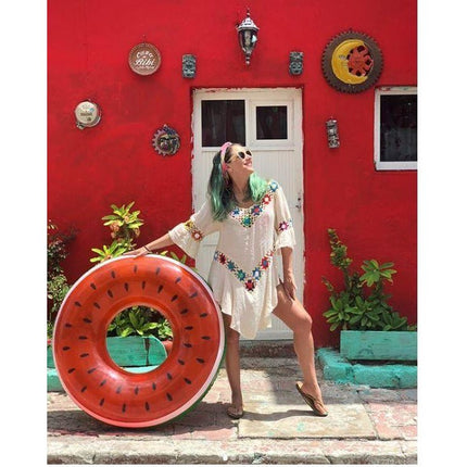 Inflatable Pool Float Swim Ring Watermelon - Go2buy Australia