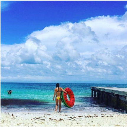 Inflatable Pool Float Swim Ring Watermelon - Go2buy Australia