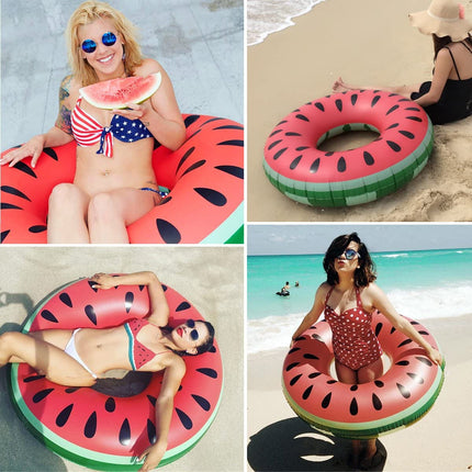Inflatable Pool Float Swim Ring Watermelon - Go2buy Australia