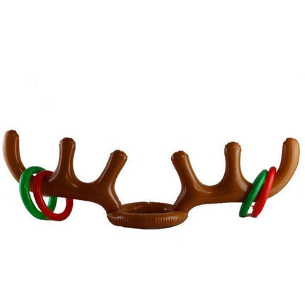 Inflatable Reindeer Antler Ring Toss Game Toys for Christmas Party - Go2buy Australia