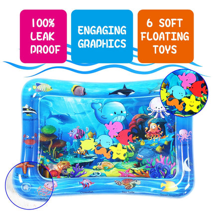 Inflatable Sea World Premium Play mat Tummy time Water Toys for Babies and Toddlers 50*70cm - Go2buy Australia
