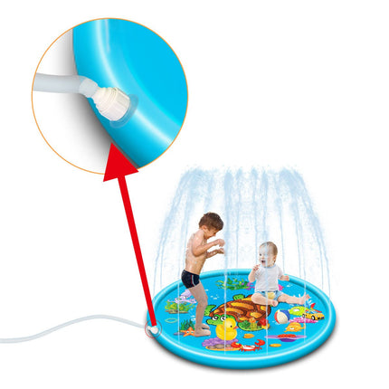 Inflatable Turtle Premium Splash Play mat Water Sprinkle Spray pad Toys 120cm - Go2buy Australia