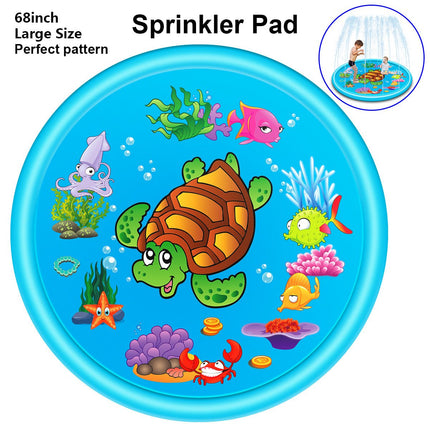 Inflatable Turtle Premium Splash Play mat Water Sprinkle Spray pad Toys 120cm - Go2buy Australia