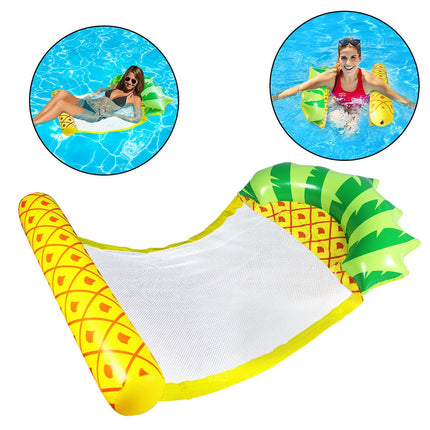 Inflatable Water Float Watermelon Pineapple Strawberry Pool Hammock Chair - Go2buy Australia