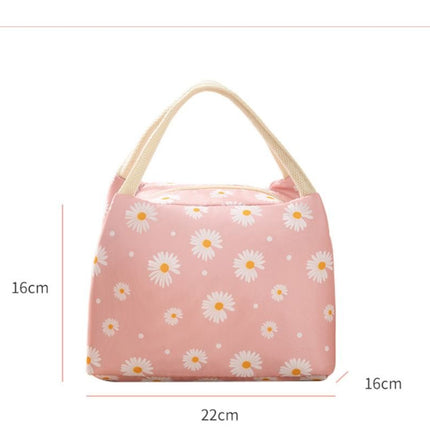 Insulated Daisy Lunch Bag Tote Container For Women Kids Office Work School (6 Colors Available) - Go2buy Australia