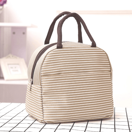 Insulated Strip Lunch Bag Tote Container For Women Kids Office Work School (6 Colors Available) - Go2buy Australia