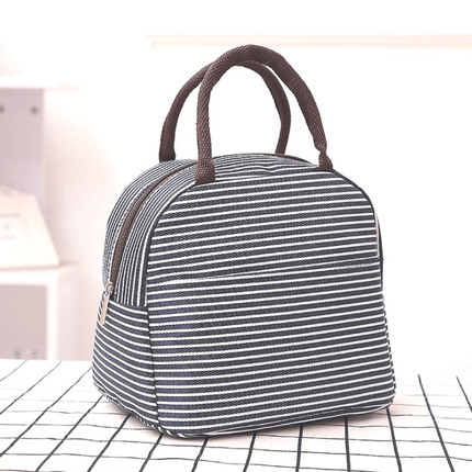 Insulated Strip Lunch Bag Tote Container For Women Kids Office Work School (6 Colors Available) - Go2buy Australia